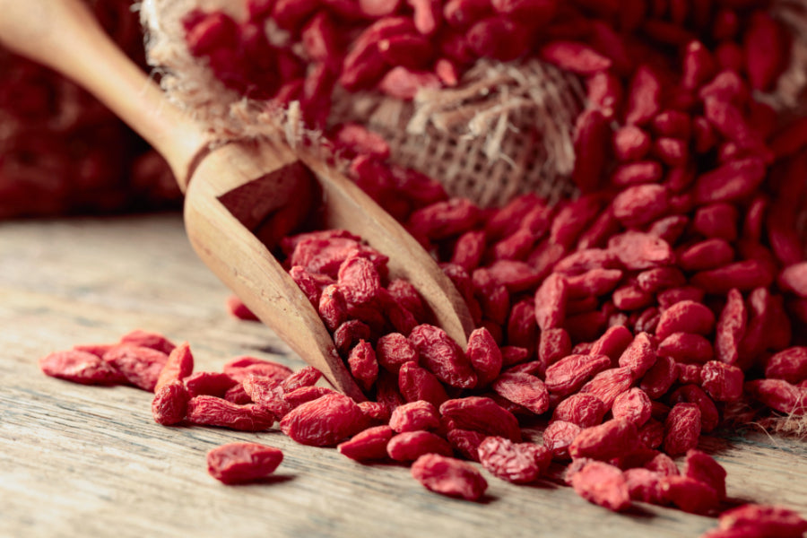 Gedroogde bessen en superfoods rijk aan antioxidanten Nomy Nuts