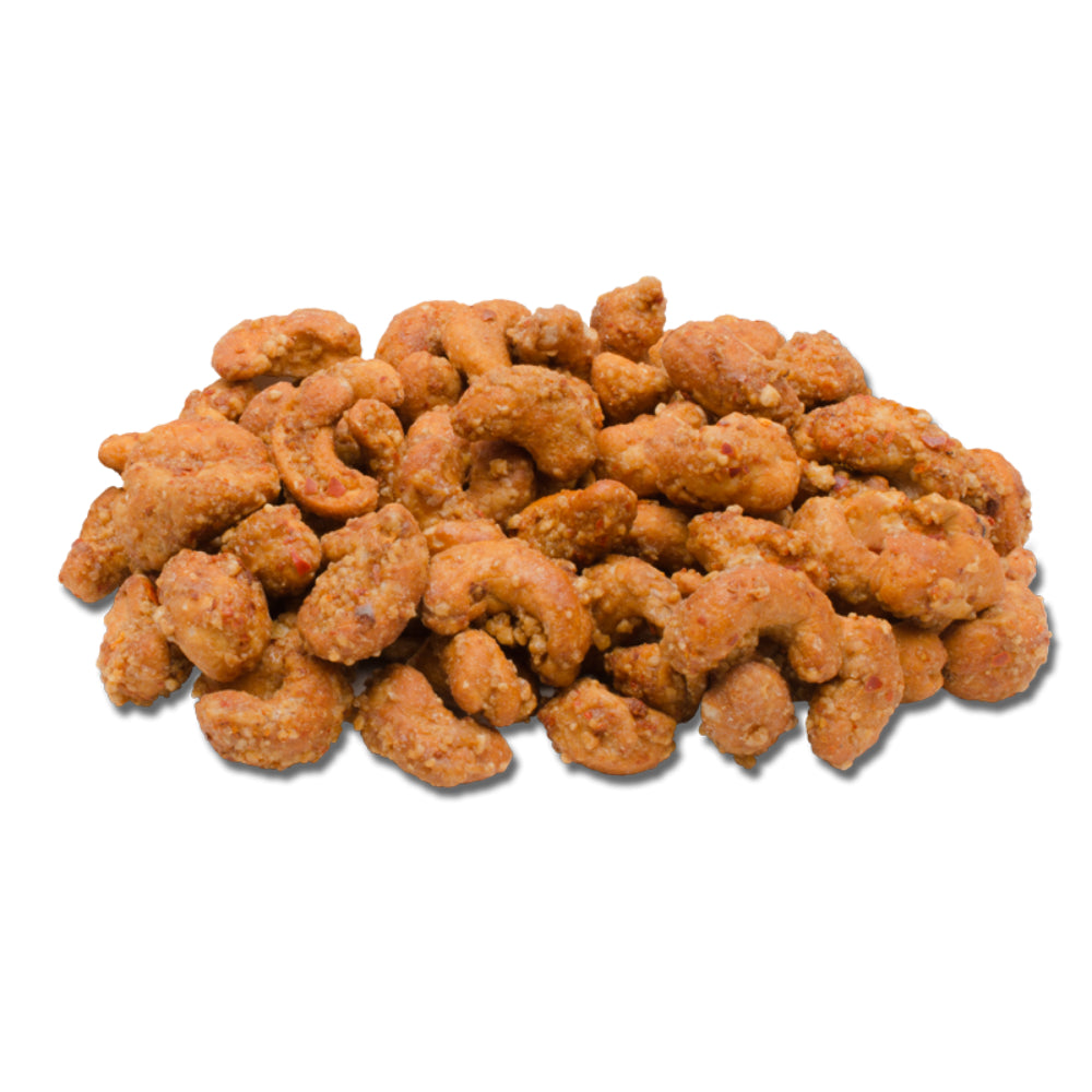 Gekarameliseerde Chili Cashews van premium kwaliteit Nomy Nuts